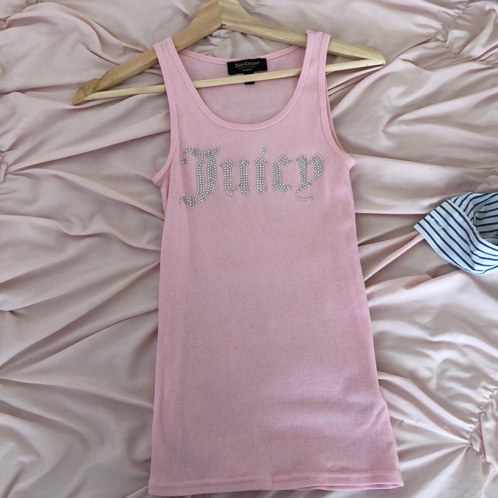 Baby pink juicy tank top.
